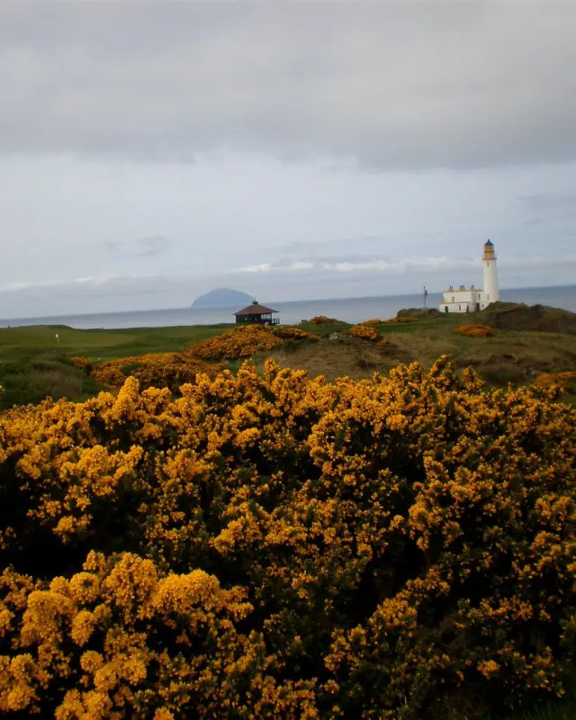 Turnberry lighthouse above the course